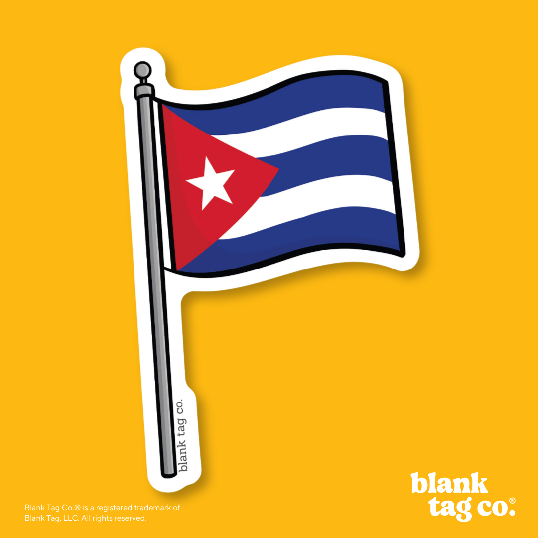 Blank Tag Co.® Waterproof Sticker - Cuba Flag