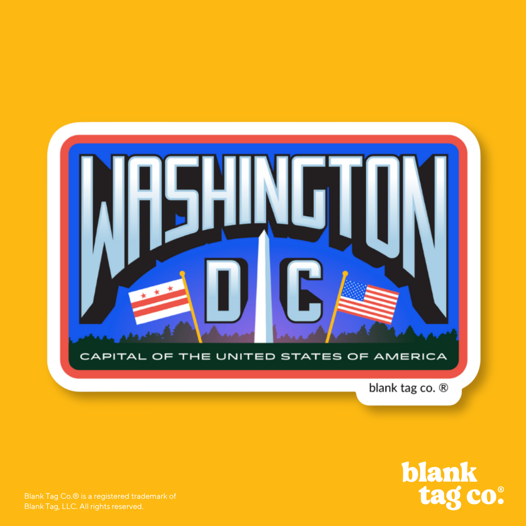 Blank Tag Co.® Waterproof Sticker - D.C. City Badge