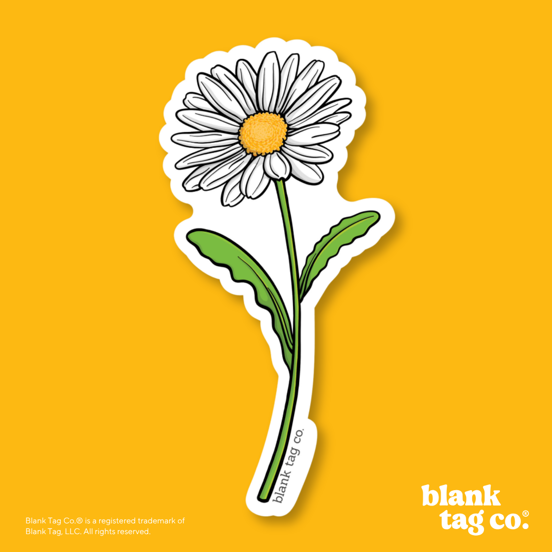 Blank Tag Co.® Waterproof Sticker - Daisy