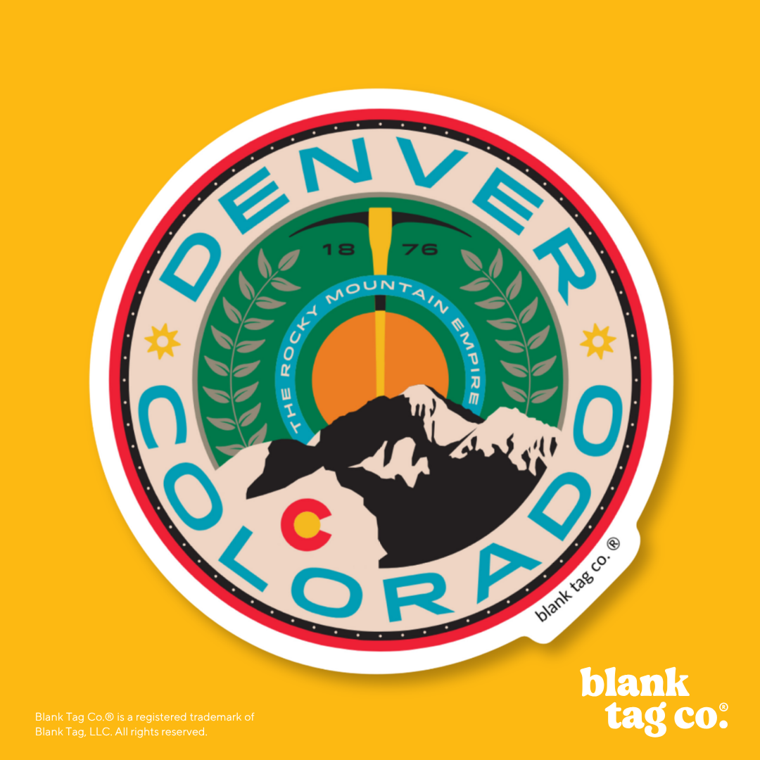 Blank Tag Co.® Waterproof Sticker - Denver City Badge
