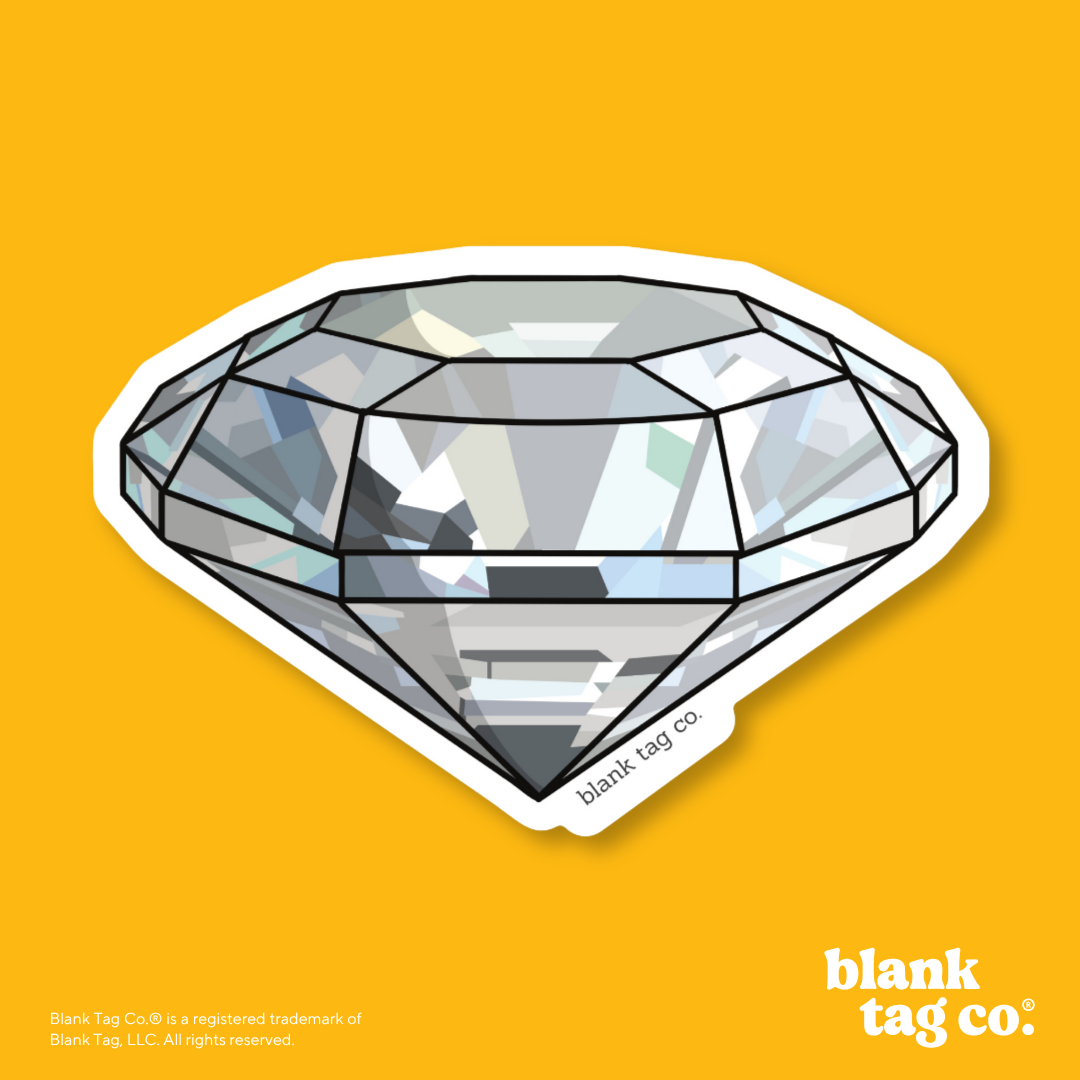 Blank Tag Co.® Waterproof Sticker - Diamond
