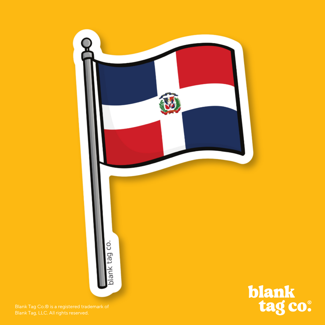 Blank Tag Co.® Waterproof Sticker - Dominican Republic Flag
