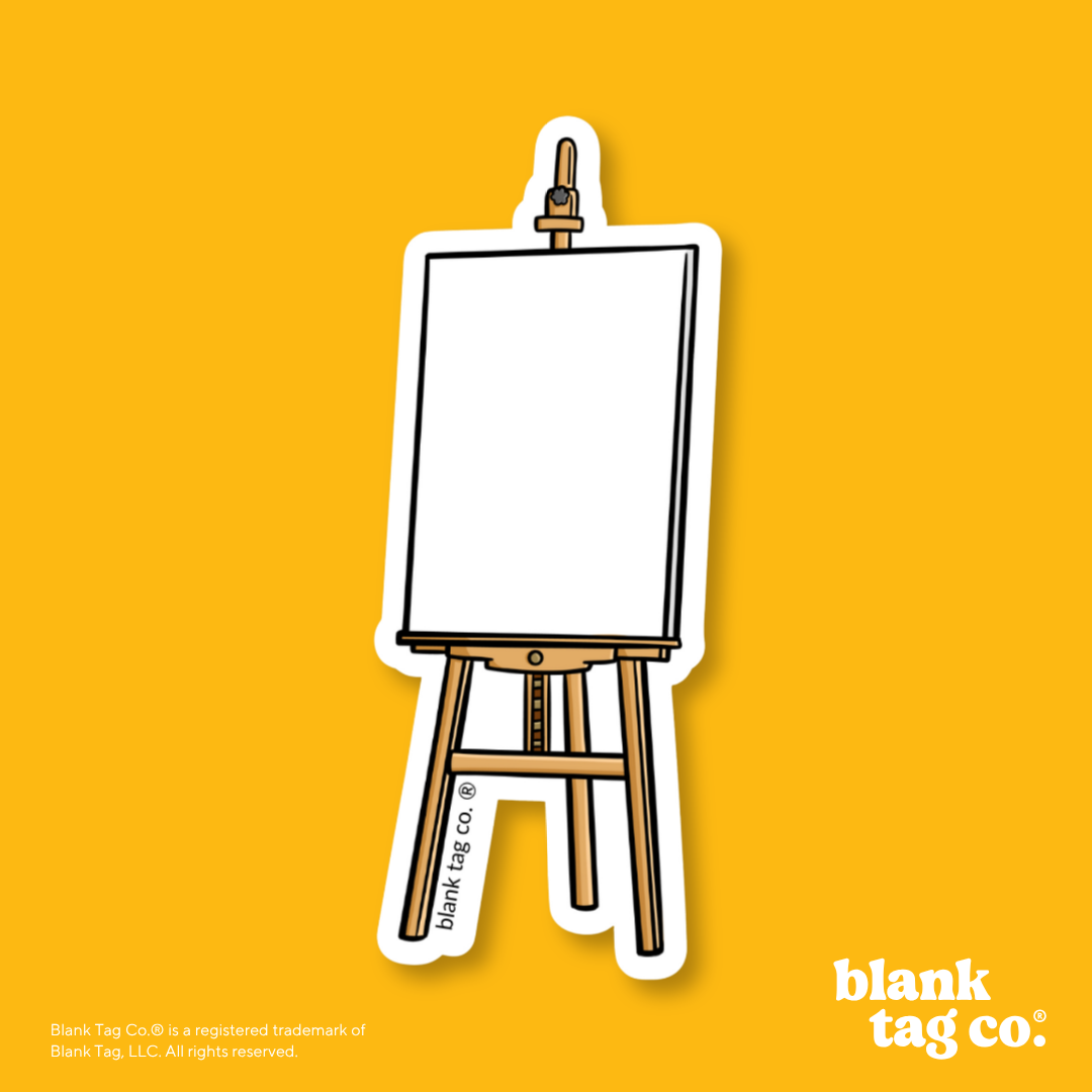 Blank Tag Co.® Waterproof Sticker - Easel