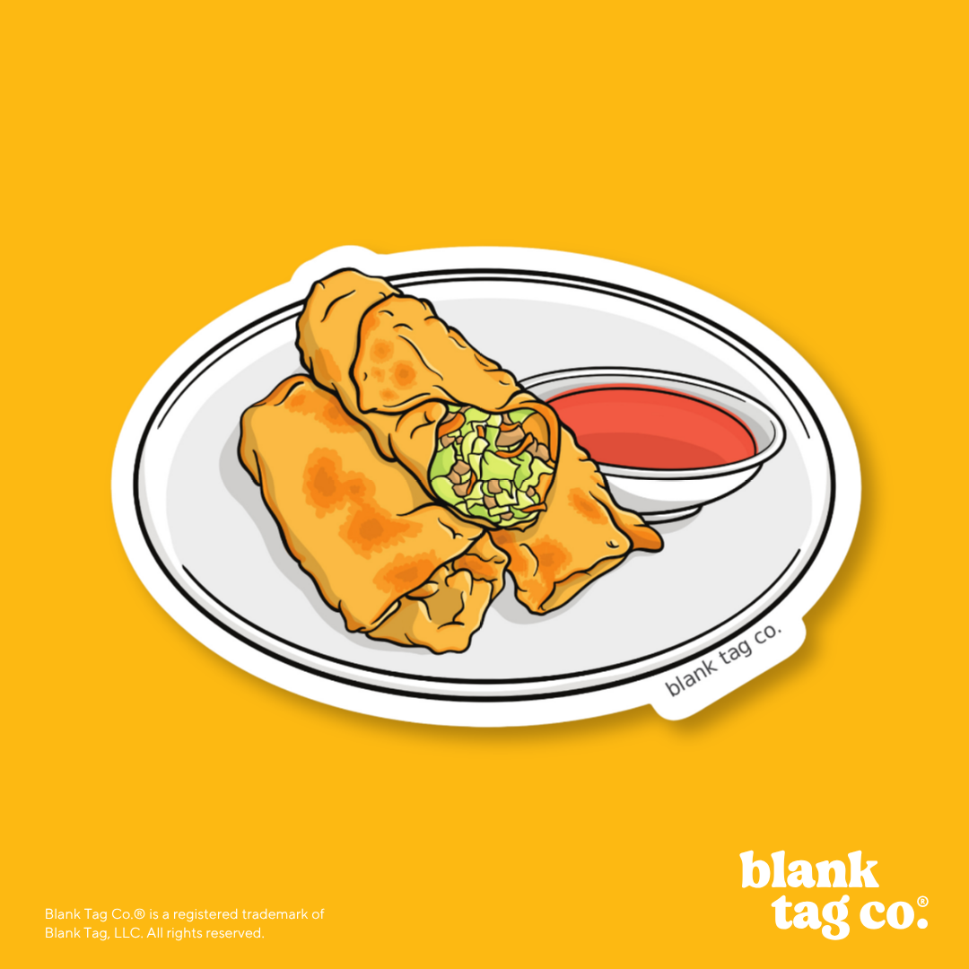 Blank Tag Co.® Waterproof Sticker - Egg Rolls