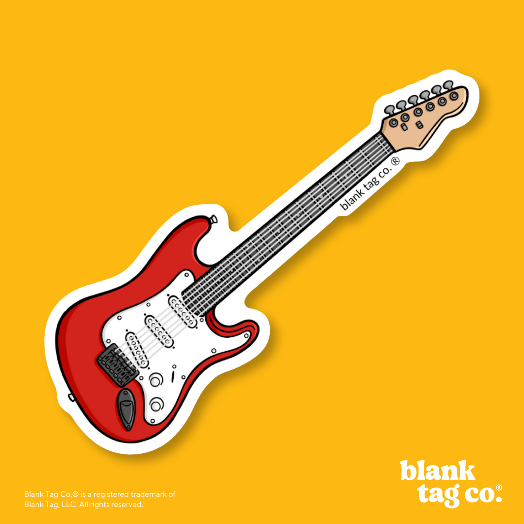 Blank Tag Co.® Waterproof Sticker - Electric Guitar