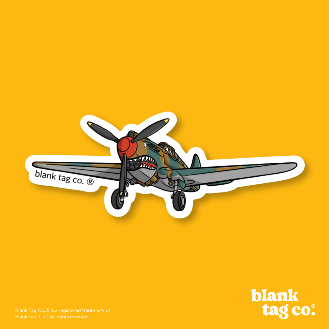 Blank Tag Co.® Waterproof Sticker - Fighter Plane