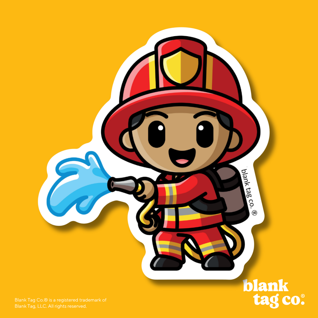Blank Tag Co.® Waterproof Sticker - Firefighter