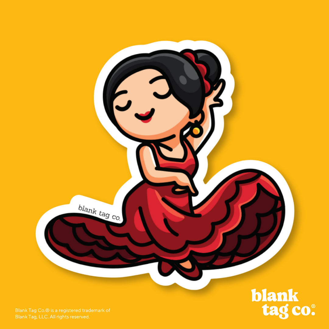 Blank Tag Co.® Waterproof Sticker - Flamenco Dancer