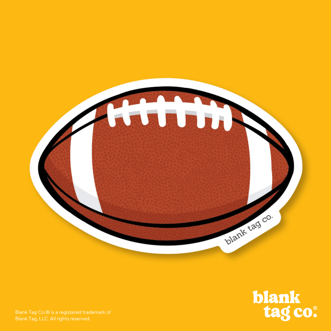 Blank Tag Co.® Waterproof Sticker - Football