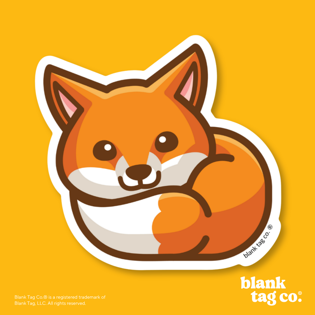 Blank Tag Co.® Waterproof Sticker - Fox