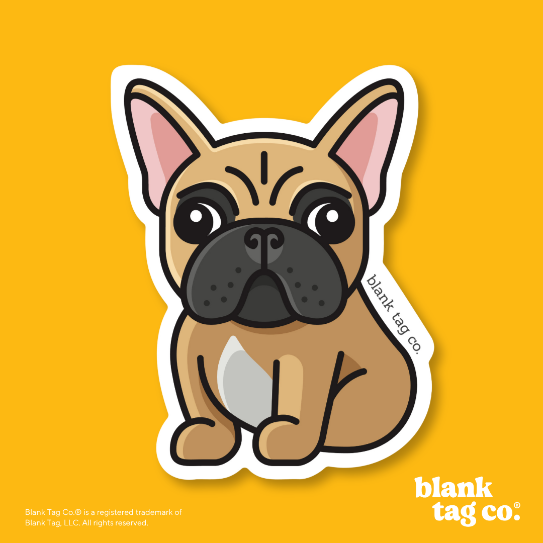 Blank Tag Co.® Waterproof Sticker - French Bulldog