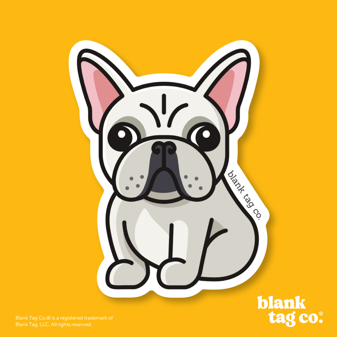 Blank Tag Co.® Waterproof Sticker - French Bulldog