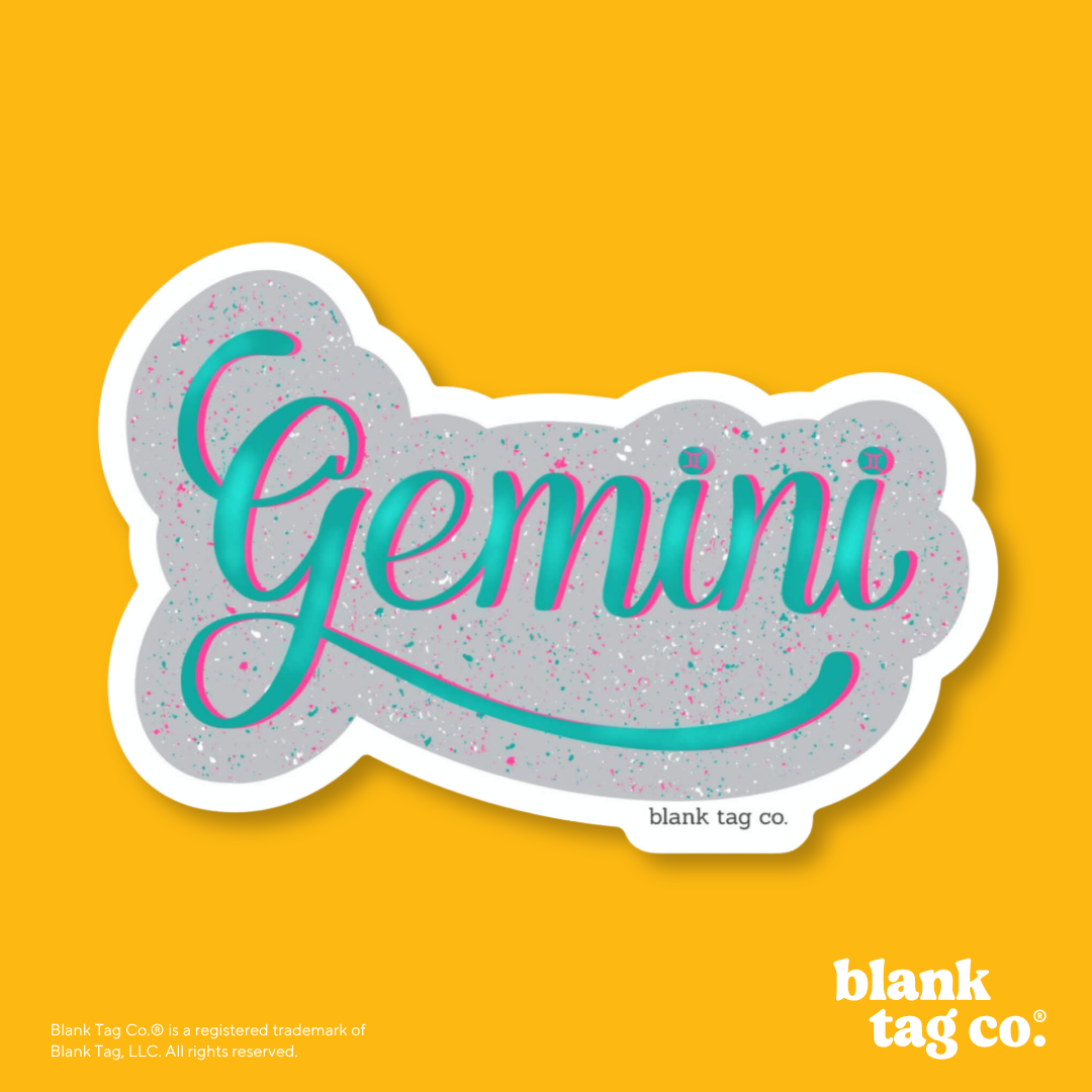 Blank Tag Co.® Waterproof Sticker - Gemini