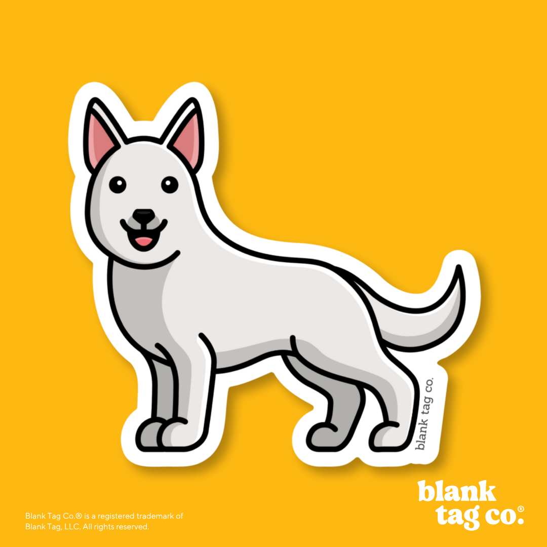 Blank Tag Co.® Waterproof Sticker - German Shepherd