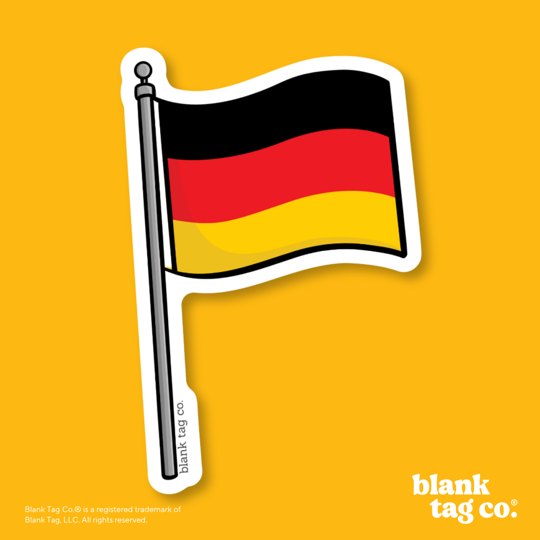 Blank Tag Co.® Waterproof Sticker - Germany Flag
