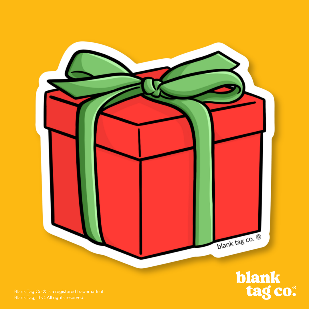 Blank Tag Co.® Waterproof Sticker - Gift Box