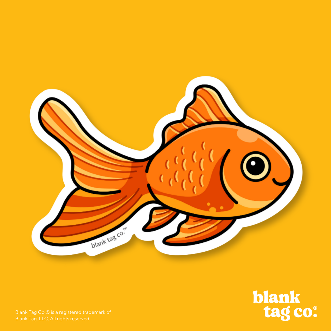 Blank Tag Co.® Waterproof Sticker - Goldfish
