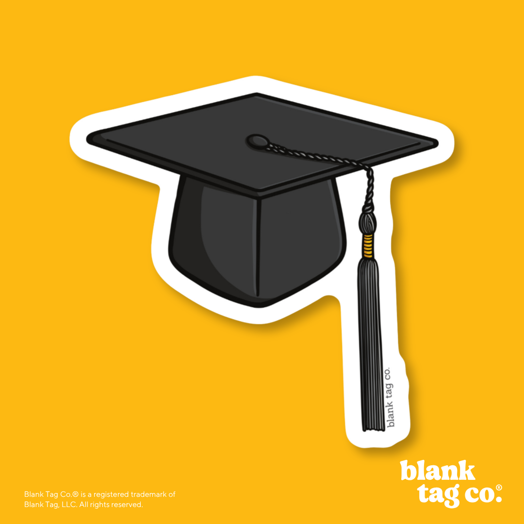 Blank Tag Co.® Waterproof Sticker - Graduation Cap