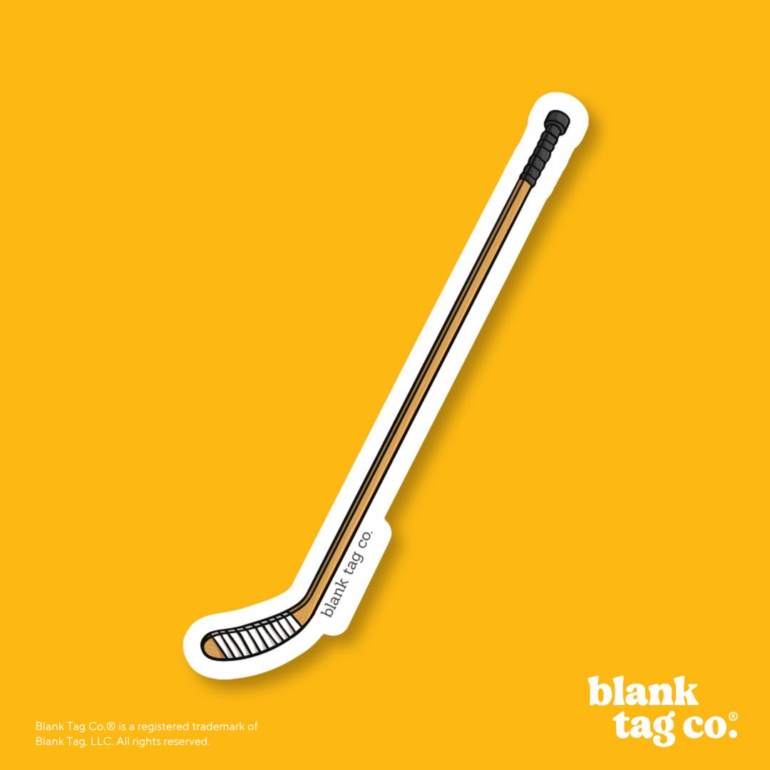 Blank Tag Co.® Waterproof Sticker - Hockey Stick