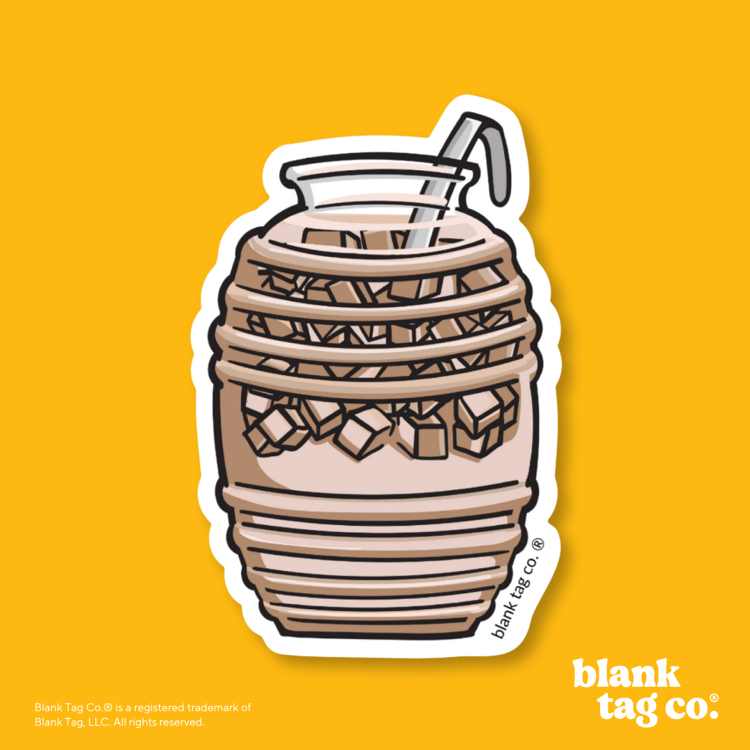 Blank Tag Co.® Waterproof Sticker - Horchata Agua Fresca
