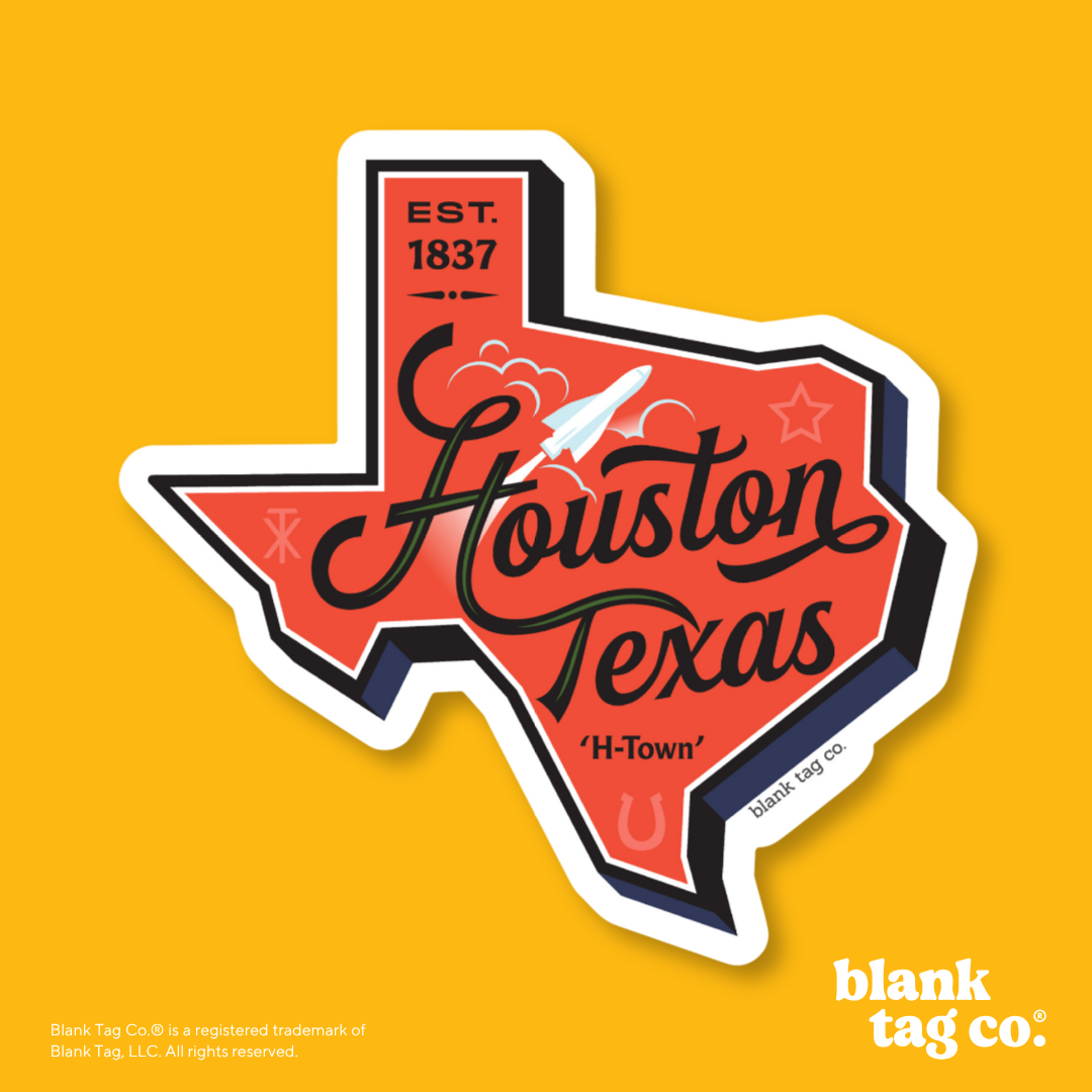 Blank Tag Co.® Waterproof Sticker - Houston City Badge