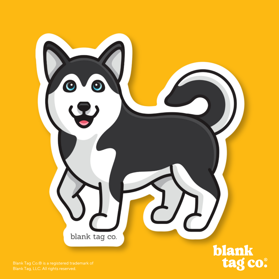 Blank Tag Co.® Waterproof Sticker - Husky