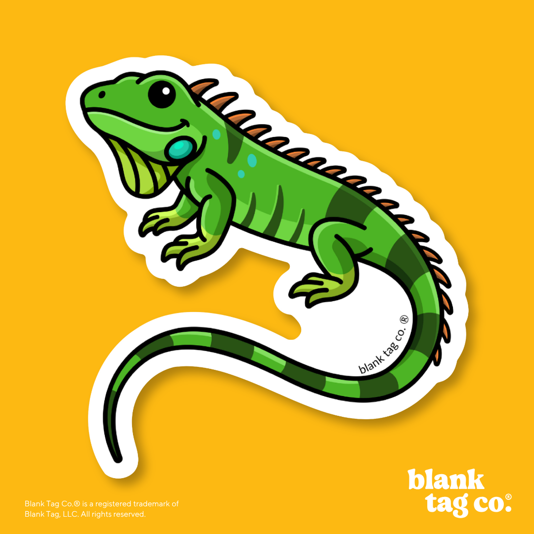 Blank Tag Co.® Waterproof Sticker - Iguana