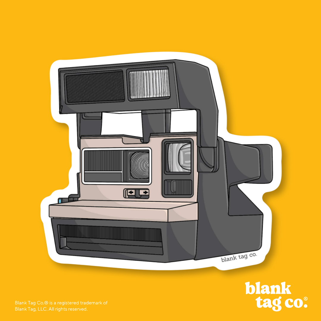 Blank Tag Co.® Waterproof Sticker - Instant Camera