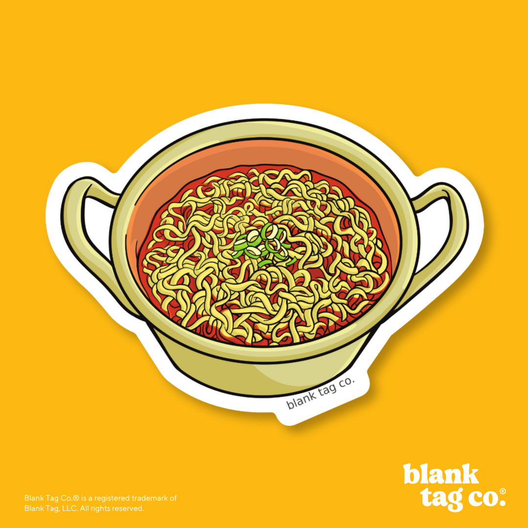 Blank Tag Co.® Waterproof Sticker - Instant Ramen