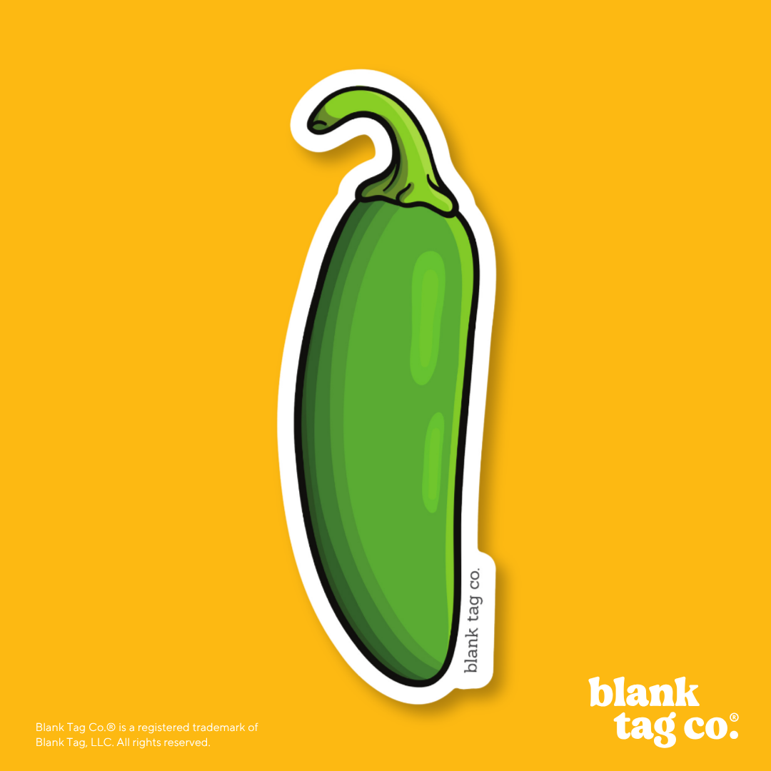 Blank Tag Co.® Waterproof Sticker - Jalapeño