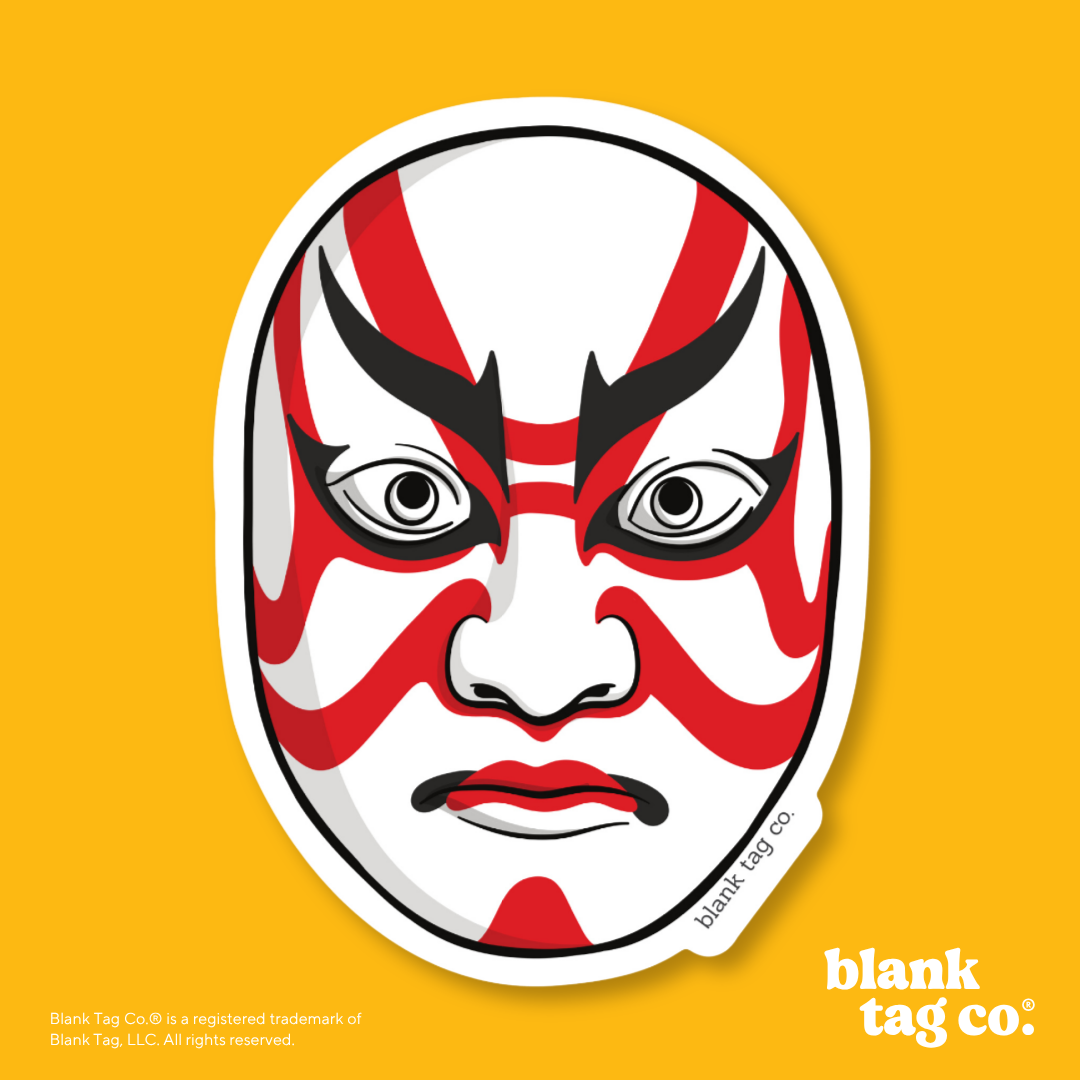 Blank Tag Co.® Waterproof Sticker - Kabuki Mask