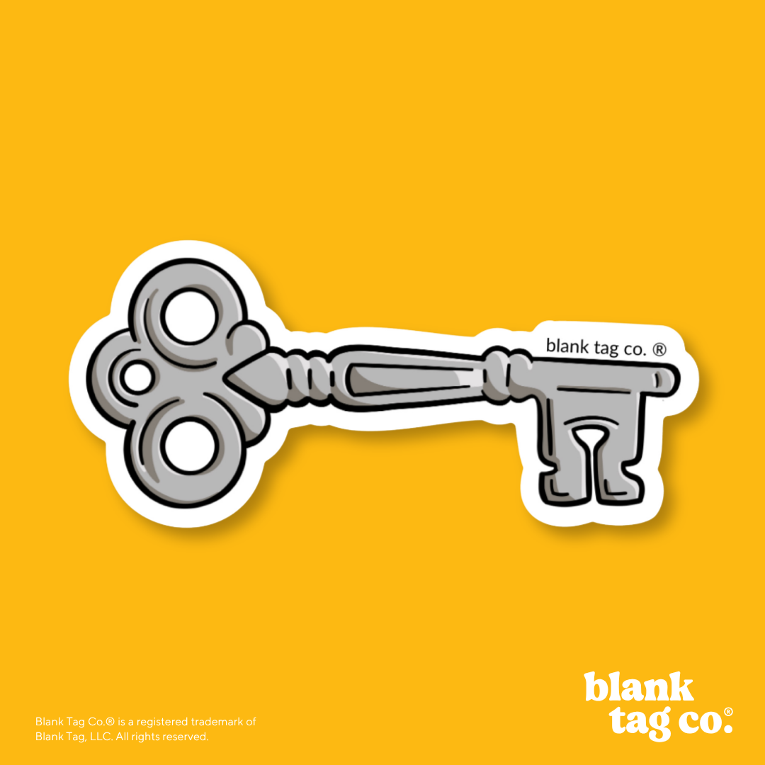Blank Tag Co.® Waterproof Sticker - Key
