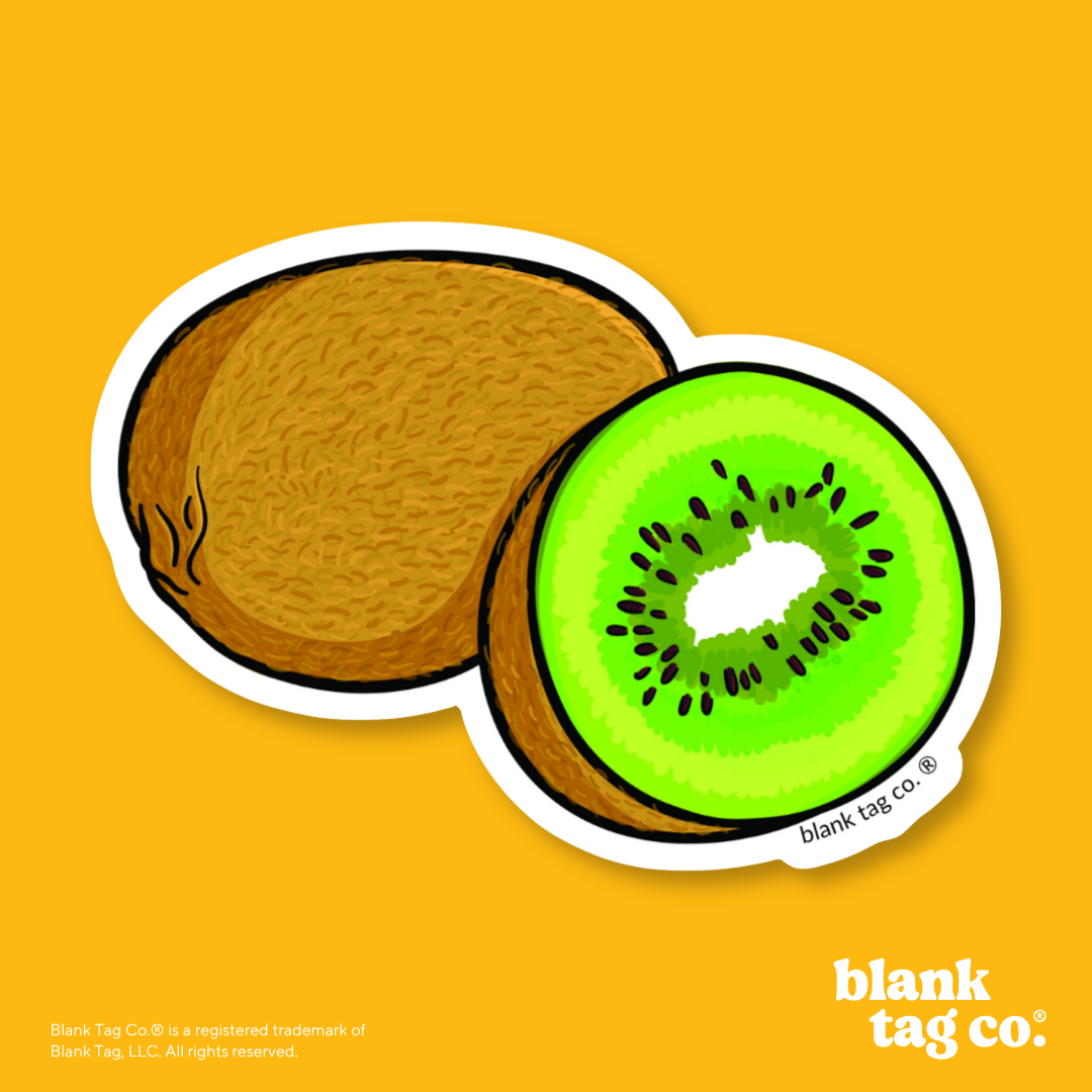 Blank Tag Co.® Waterproof Sticker - Kiwi