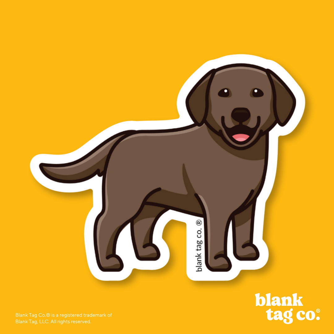 Blank Tag Co.® Waterproof Sticker - Labrador Retriever