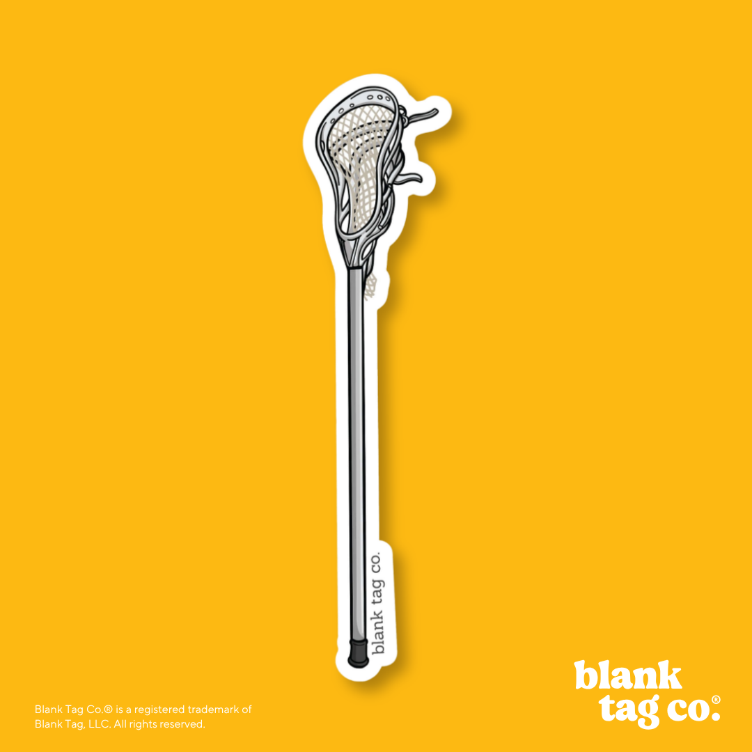 Blank Tag Co.® Waterproof Sticker - Lacrosse Stick