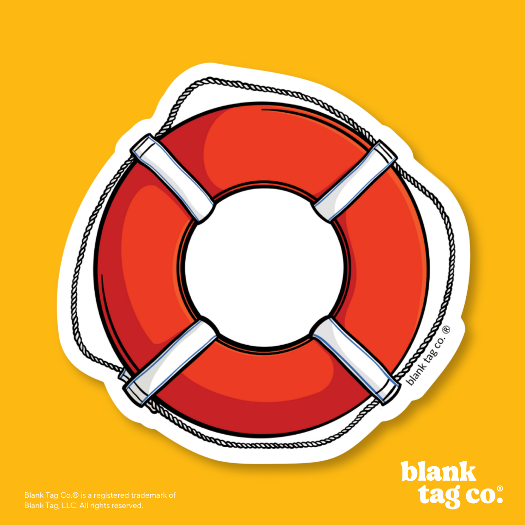 Blank Tag Co.® Waterproof Sticker - Lifebuoy