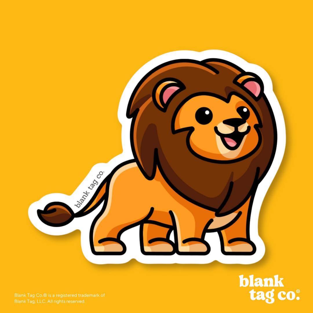 Blank Tag Co.® Waterproof Sticker - Lion