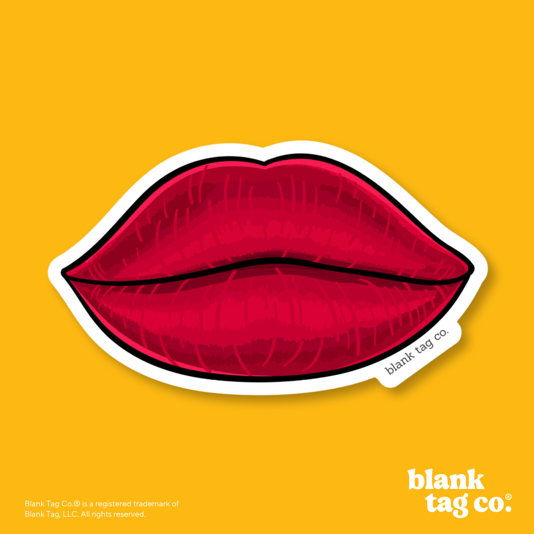 Blank Tag Co.® Waterproof Sticker - Lips