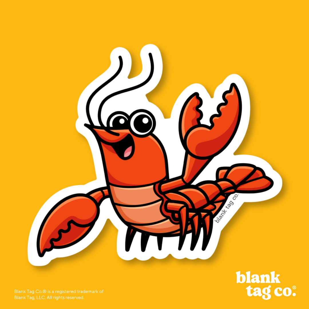 Blank Tag Co.® Waterproof Sticker - Lobster