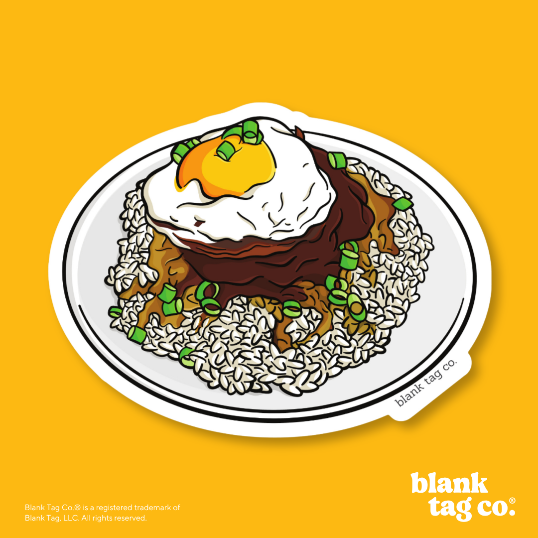Blank Tag Co.® Waterproof Sticker - Loco Moco