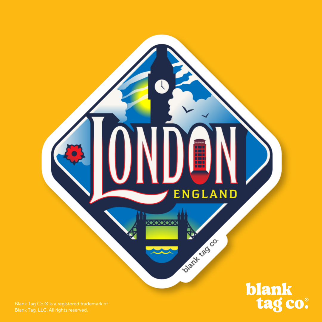 Blank Tag Co.® Waterproof Sticker - London City Badge