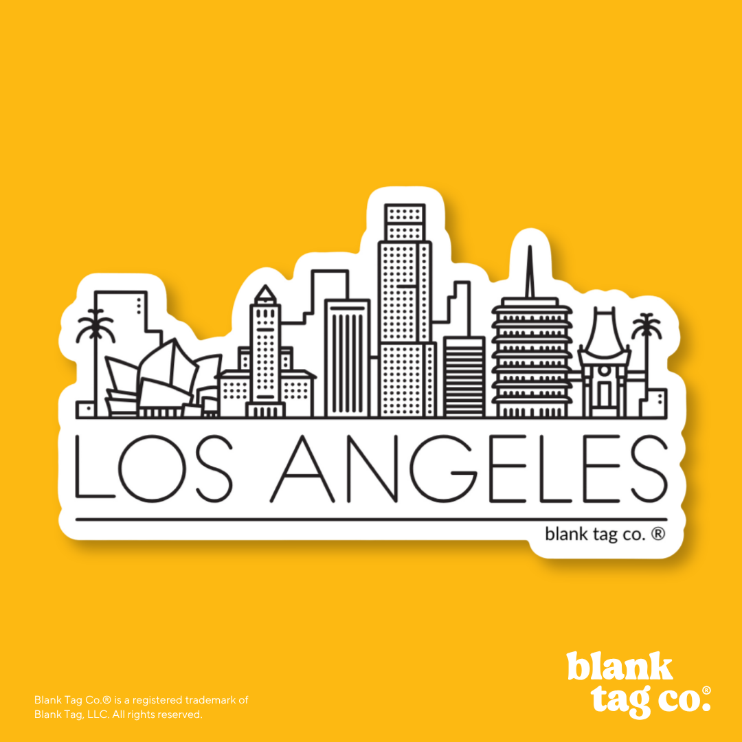Blank Tag Co.® Waterproof Sticker - Los Angeles Skyline