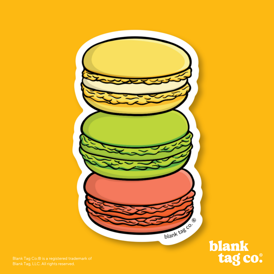 Blank Tag Co.® Waterproof Sticker - Macarons