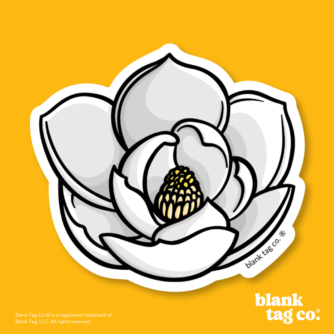 Blank Tag Co.® Waterproof Sticker - Magnolia