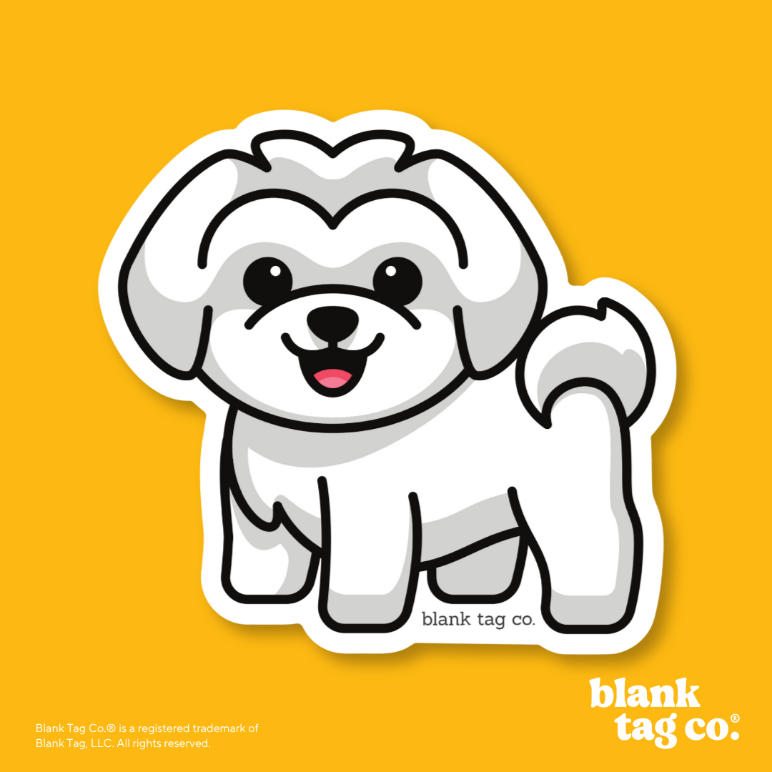 Blank Tag Co.® Waterproof Sticker - Maltese