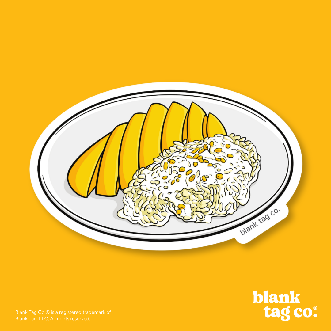 Blank Tag Co.® Waterproof Sticker - Mango Sticky Rice