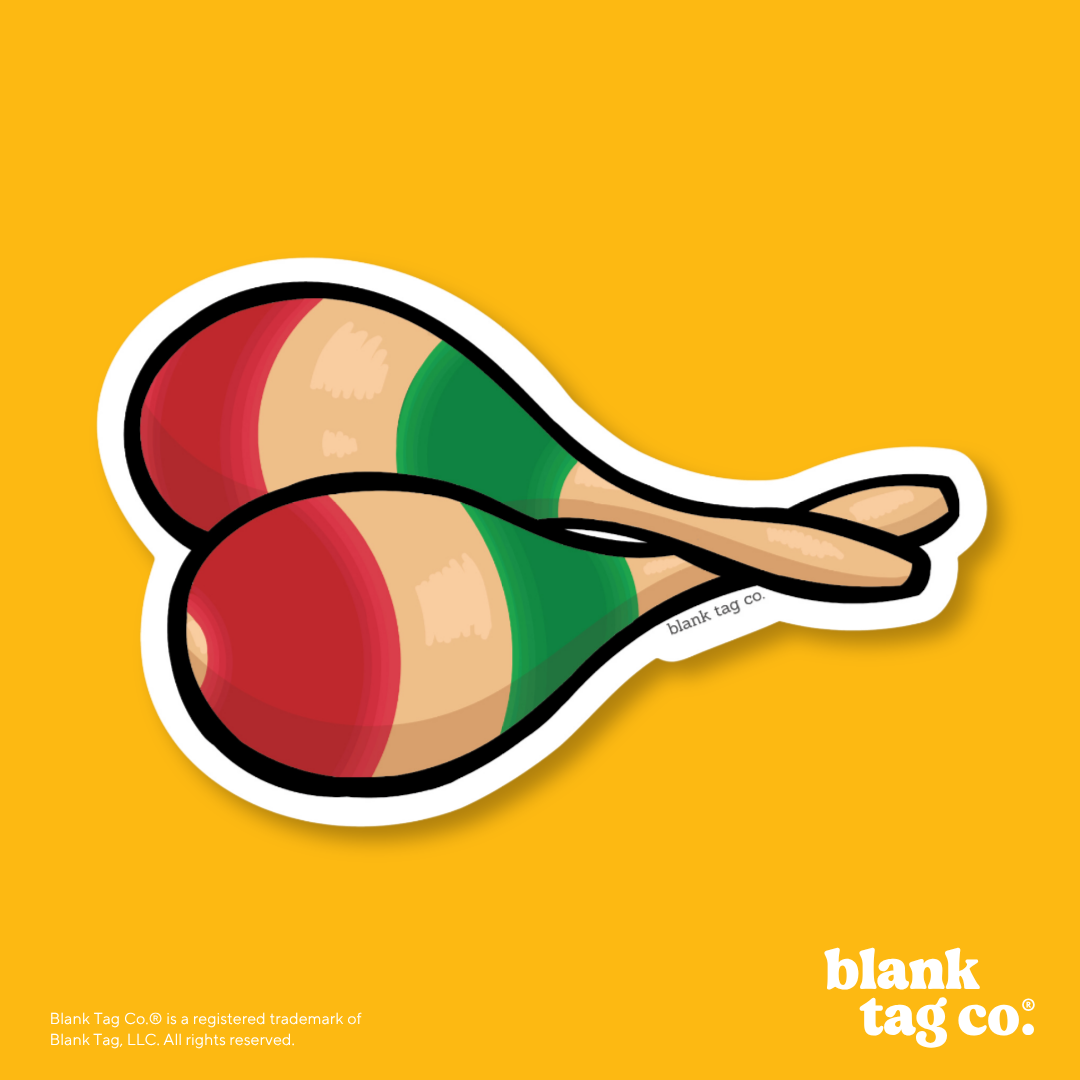 Blank Tag Co.® Waterproof Sticker - Maracas