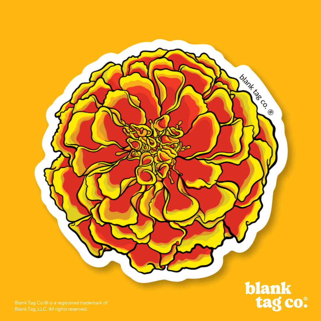 Blank Tag Co.® Waterproof Sticker - Marigold