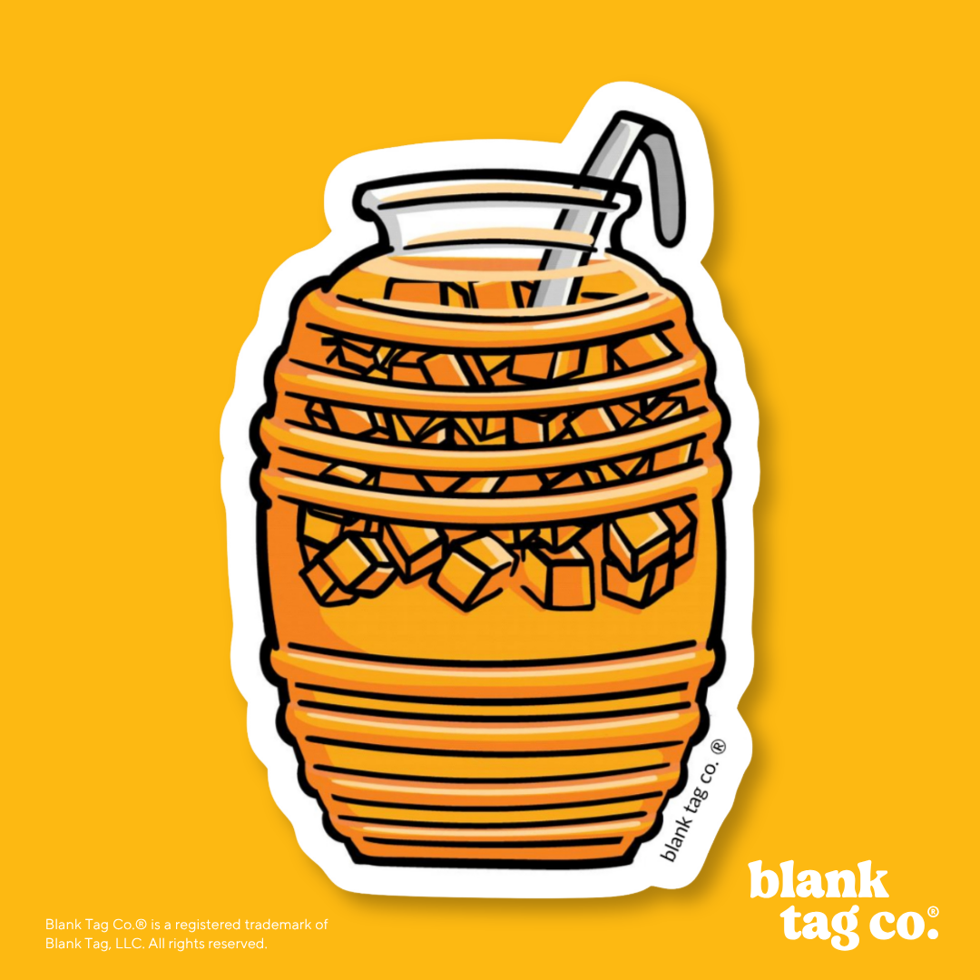 Blank Tag Co.® Waterproof Sticker - Melon Agua Fresca