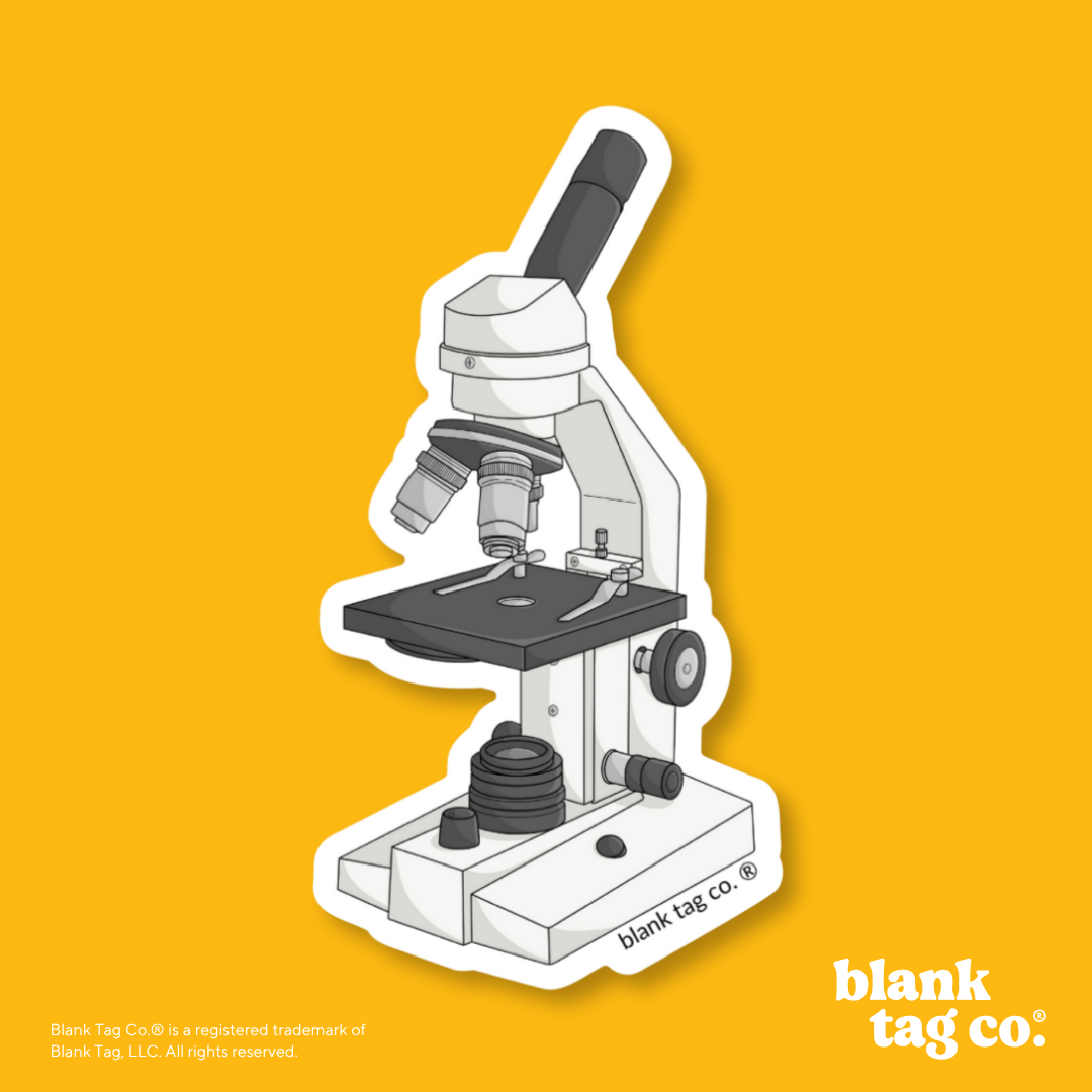 Blank Tag Co.® Waterproof Sticker - Microscope